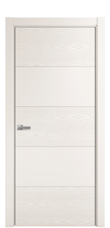 Дверь межкомнатная Linea 01 Цвет Молочный Brash Покрытие Эмаль брашированная  Наличник L 75 Цена 42075