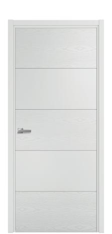 Дверь межкомнатная Linea 01 Цвет Облачный Brash Покрытие Эмаль брашированная  Наличник L 50 Цена 46325