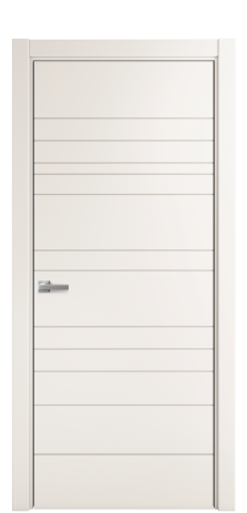 Дверь межкомнатная Lingo 01 Цвет Молочный Покрытие Эмаль  Наличник L 75 Цена 35975
