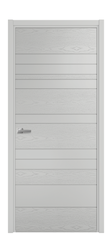 Дверь межкомнатная Lingo 01 Цвет Телегрей Brash Покрытие Эмаль брашированная  Наличник L 50 Цена 46325