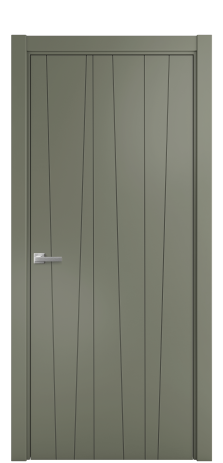 Дверь межкомнатная Lingo 03 Цвет Зеленый Покрытие Эмаль  Наличник L 75 Цена 35975