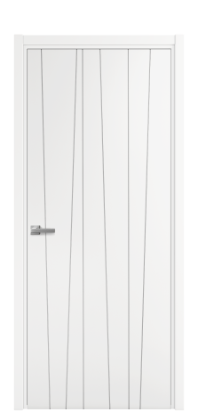 Дверь межкомнатная Lingo 03 Цвет Белый Покрытие Эмаль  Наличник L 50 Цена 34865