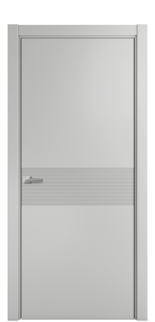 Дверь межкомнатная Mezzo 01 Цвет Телегрей Покрытие Эмаль  Наличник L 75 Цена 42475