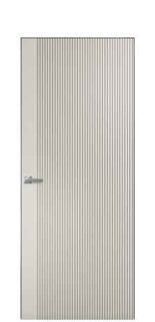 Дверь межкомнатная Mezzo 12 Цвет Дымчатый Покрытие Эмаль  Наличник Скрытый короб хром Цена 54800