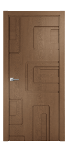 Дверь межкомнатная Капричио 01 Цвет Дуб Темный Покрытие Шпон натуральный  Наличник L 75 Цена 64550