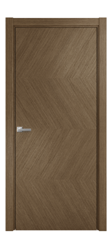 Дверь межкомнатная Unit 01 Цвет Дуб Шоколад Покрытие Шпон масло  Наличник L 75 Цена 60675