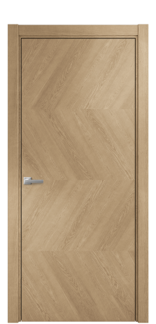Дверь межкомнатная Unit 01 Цвет Дуб Светлый Покрытие Шпон натуральный  Наличник L 75 Цена 52800