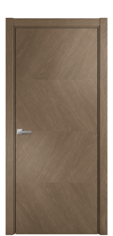 Дверь межкомнатная Unit 01 Цвет Дуб Мускат Покрытие Шпон натуральный  Наличник L 75 Цена 58200