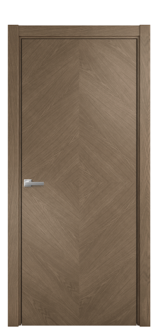 Дверь межкомнатная Юнит 02 Цвет Дуб Мускат Покрытие Шпон натуральный  Наличник L 75 Цена 58050