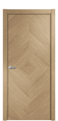 Дверь межкомнатная Unit 02 Цвет Дуб Светлый Покрытие Шпон натуральный  Наличник L 75 Цена 52800