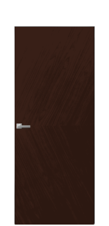 Дверь межкомнатная Unit 03 Цвет Каштановый Орех Покрытие Шпон натуральный  Наличник Скрытый короб хром Цена 72010