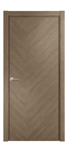 Дверь межкомнатная Юнит 05 Цвет Дуб Кофе Покрытие Шпон масло  Наличник L 75 Цена 56675