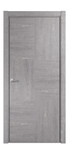 Дверь межкомнатная Unit 06 Цвет Дуб Кварц Покрытие Шпон натуральный  Наличник L 75 Цена 52800