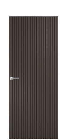 Дверь межкомнатная Spline Цвет Коричневый Покрытие Эмаль  Наличник Скрытый короб хром Цена 72200