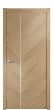 Дверь межкомнатная Юнит Слот 10-111 Цвет Дуб Светлый Покрытие Шпон натуральный  Наличник L 75 Цена 59050