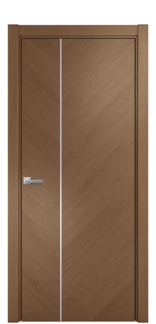 Дверь межкомнатная Unit Slot 10-111 Цвет Дуб Темный Покрытие Шпон натуральный  Наличник L 75 Цена 53800