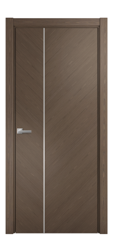 Дверь межкомнатная Unit Slot 10-111 Цвет ESPRESSO 1604C Покрытие Шпон Fine Line  Наличник L 75 Цена 42391