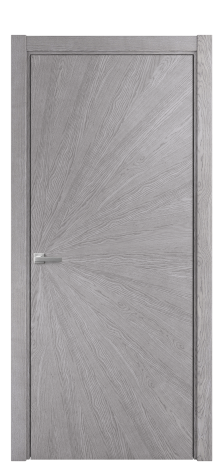 Дверь межкомнатная Юнит 07 Цвет Дуб Кварц Покрытие Шпон натуральный  Наличник L 75 Цена 62050