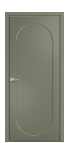 Дверь межкомнатная Ансе 1 Цвет Зеленый Покрытие Эмаль  Наличник L 50 Цена 45918