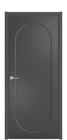 Дверь межкомнатная Ансе 1 Цвет Антрацит Покрытие Эмаль  Наличник L 50 Цена 45918