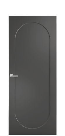 Дверь межкомнатная Anse 1 Цвет Антрацит Покрытие Эмаль  Наличник Скрытый короб хром Цена 69310