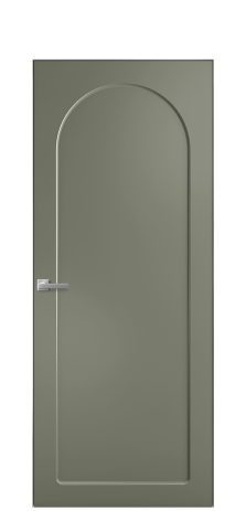 Дверь межкомнатная Ансе 3 Цвет Зеленый Покрытие Эмаль  Наличник Скрытый короб хром Цена 45893