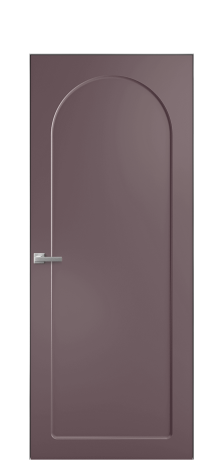 Дверь межкомнатная Anse 3 Цвет Лиловый Покрытие Эмаль  Наличник Скрытый короб хром Цена 63053