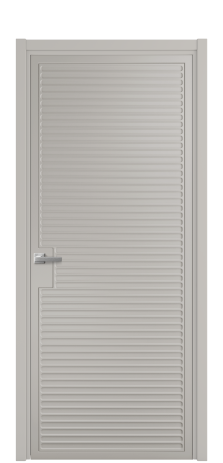 Дверь межкомнатная Space 01 Цвет Серый Шелк Покрытие Эмаль  Наличник L 50 Цена 52175