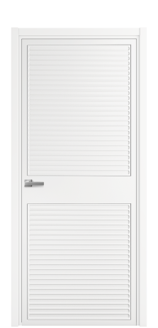 Дверь межкомнатная Спейс 02 Цвет Белый Покрытие Эмаль  Наличник L 50 Цена 49475