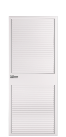 Дверь межкомнатная Space 02 Цвет Крем Покрытие Эмаль  Наличник Скрытый короб хром Цена 66610