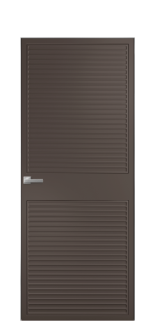 Дверь межкомнатная Space 02 Цвет Коричневый Покрытие Эмаль  Наличник Скрытый короб хром Цена 68303