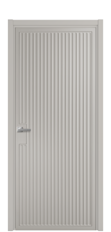 Дверь межкомнатная Спейс 12 Цвет Серый Шелк Покрытие Эмаль  Наличник L 50 Цена 49475