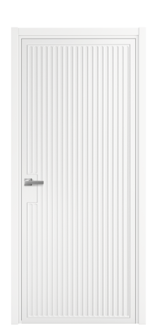 Дверь межкомнатная Space 12 Цвет Белый Покрытие Эмаль  Наличник L 50 Цена 44865