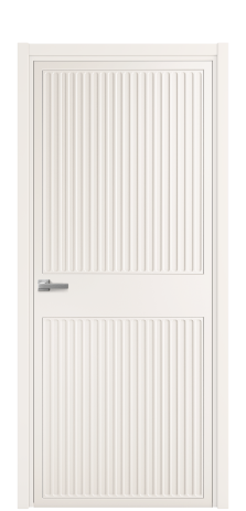 Дверь межкомнатная Space 22 Цвет Молочный Покрытие Эмаль  Наличник L 50 Цена 49475