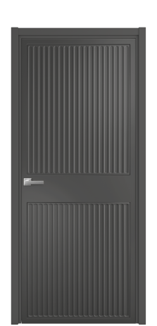 Дверь межкомнатная Спейс 22 Цвет Антрацит Покрытие Эмаль  Наличник L 50 Цена 51168