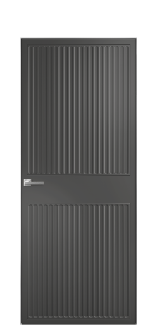 Дверь межкомнатная Space 22 Цвет Антрацит Покрытие Эмаль  Наличник Скрытый короб хром Цена 68303