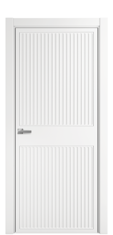 Дверь межкомнатная Спейс 22 Цвет Белый Покрытие Эмаль  Наличник L 75 Цена 49475