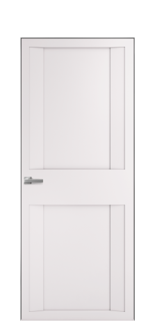 Дверь межкомнатная Podio 01 Цвет Крем Покрытие Эмаль  Наличник Скрытый короб хром Цена 66610