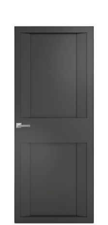 Дверь межкомнатная Podio 01 Цвет Антрацит Покрытие Эмаль  Наличник Скрытый короб хром Цена 85850