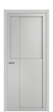 Дверь межкомнатная Подио 02 Цвет Телегрей Покрытие Эмаль  Наличник L 50 Цена 49475