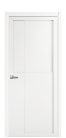 Дверь межкомнатная Podio 02 Цвет Белый Покрытие Эмаль  Наличник L 50 Цена 76875