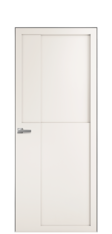 Дверь межкомнатная Podio 02 Цвет Молочный Покрытие Эмаль  Наличник Скрытый короб хром Цена 85850