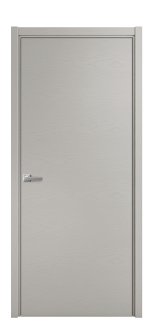 Дверь межкомнатная Порте 39-00 Цвет Ясень Серый Шелк Покрытие Шпон крашеный горизонталь Наличник L 50 Цена 41675