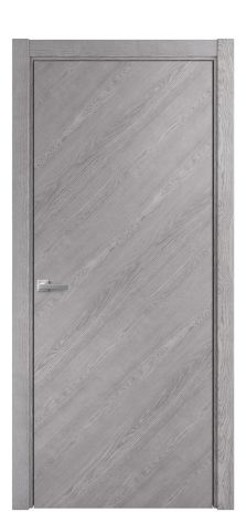 Дверь межкомнатная Porte 39-00 Цвет Дуб Кварц Покрытие Шпон натуральный диагональ Наличник L 75 Цена 51238