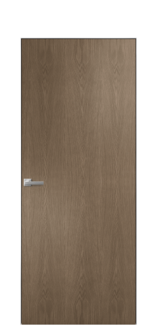 Дверь межкомнатная Porte 39-00 Цвет Дуб Мускат Покрытие Шпон натуральный вертикаль Наличник Скрытый короб хром Цена 43910