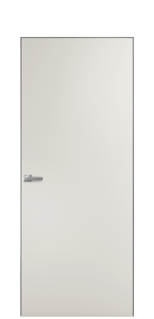 Дверь межкомнатная Porte 39-00 Цвет Лайт Грей Покрытие ПВХ SOFT (ПЭТ) Наличник Скрытый короб хром Цена 34904