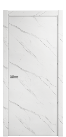 Дверь межкомнатная Porte 39-00 Цвет Monte white soft Покрытие ПВХ ORIGINAL Наличник L 75 Цена 18764