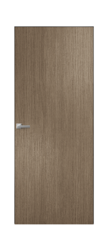 Дверь межкомнатная Porte 39-00 Цвет Дуб Кофе Покрытие Шпон масло вертикаль Наличник Скрытый короб хром Цена 51920