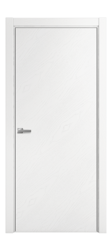 Дверь межкомнатная Porte 39-00 Цвет Ясень Белый Покрытие Шпон крашеный диагональ Наличник L 75 Цена 41400