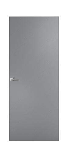 Дверь межкомнатная Porte 39-00 Цвет Ясень Гриджио Покрытие Шпон крашеный диагональ Наличник Скрытый короб хром Цена 58638